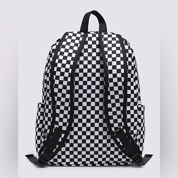 Vans Old Skool Check Backpack Black & White - Picture 7 of 7